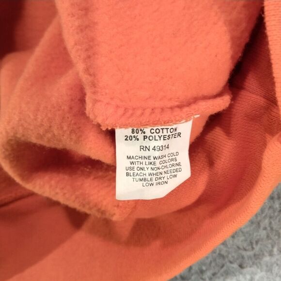 Gear For Sports Hoodie Mens Small NEW! Alaskan Brewing Co. Spellout Blaze Orange - Picture 8 of 12